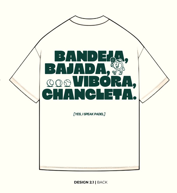 'Bandeja, Bajada, Vibora, Chancleta' t-shirt design